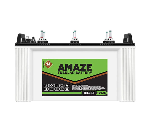 Amaze inverter battery 100 ah 842st