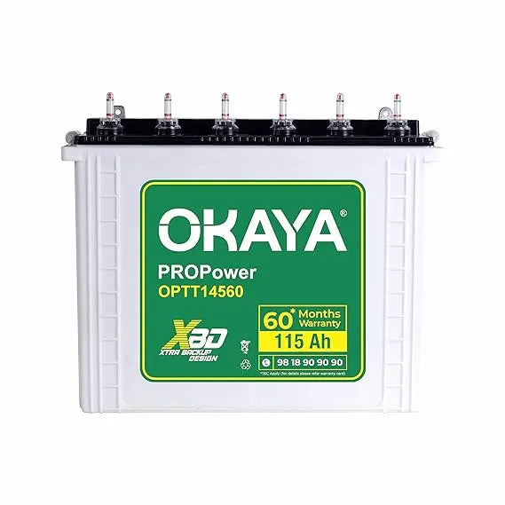 Okaya inverter battery 115 ah optt14560 