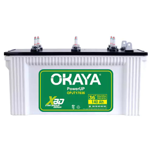 Okaya inverter battery 140 ah opjt17036