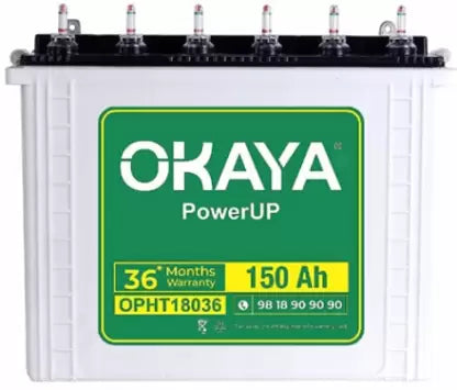 Okaya inverter battery 150 ah opht18036