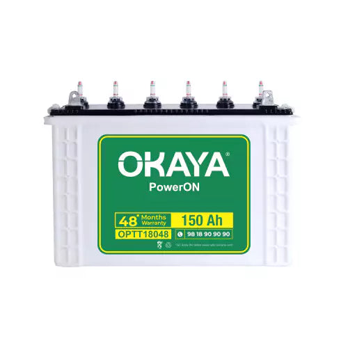 Okaya inverter battery 150 ah optt18048