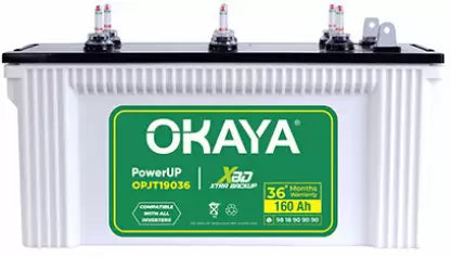 Okaya inverter battery 160 ah opjt19036 jumbo tubular 